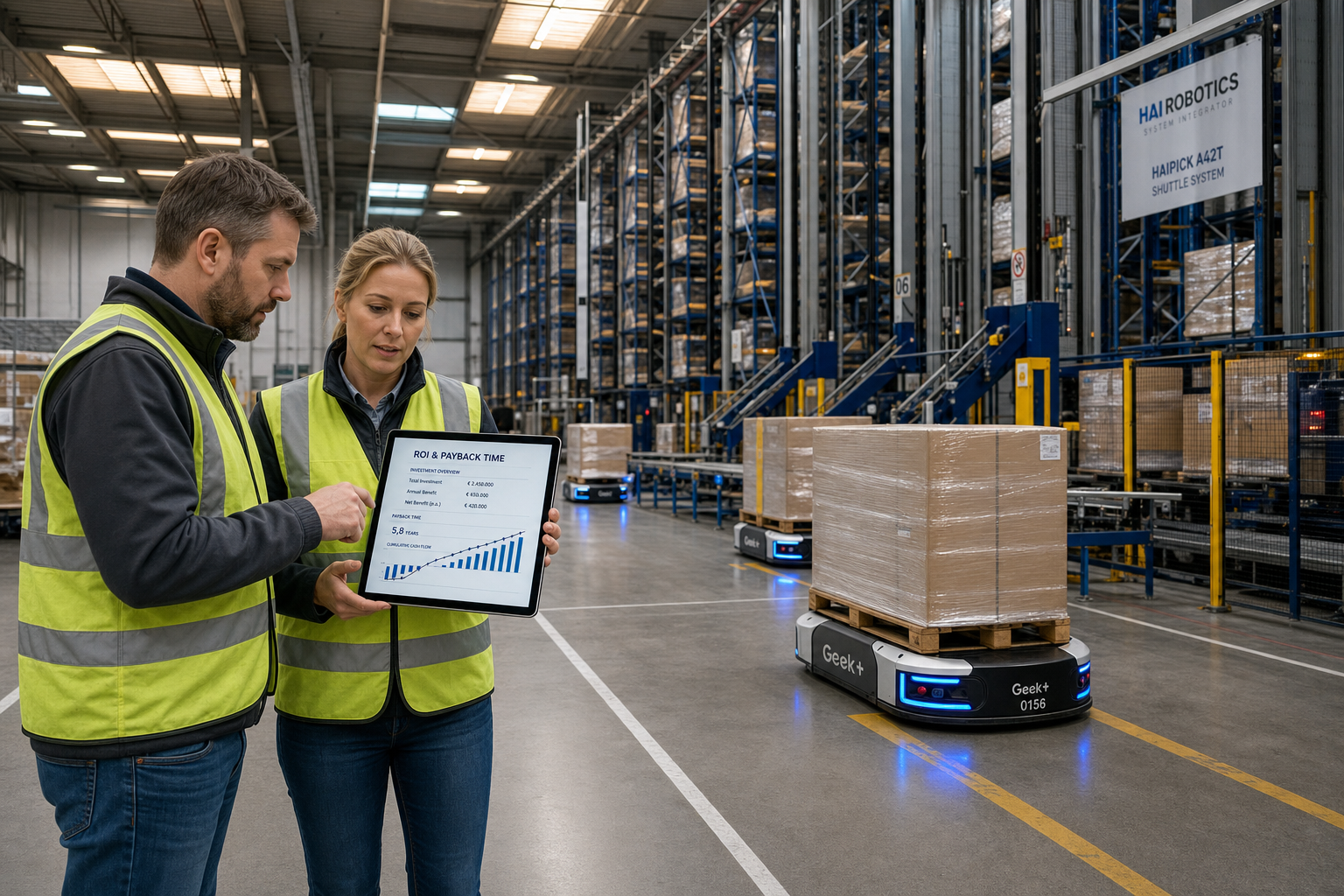 Warehouse automatisering kosten en ROI berekening