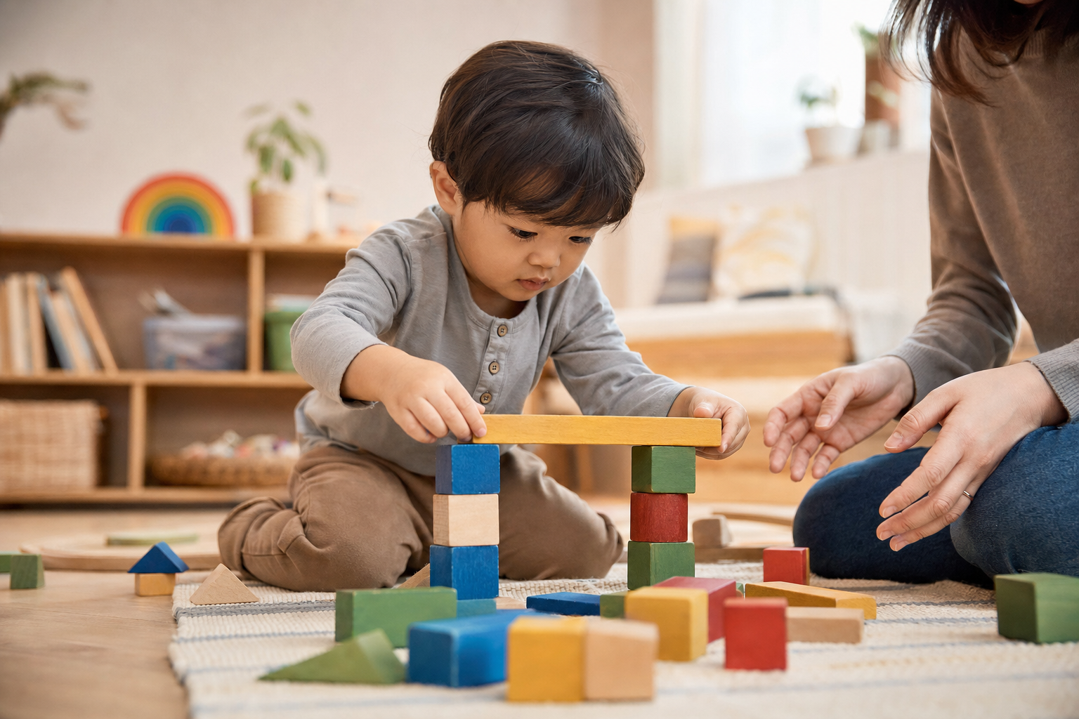 Verschillende soorten bouwspeelgoed voor kinderen