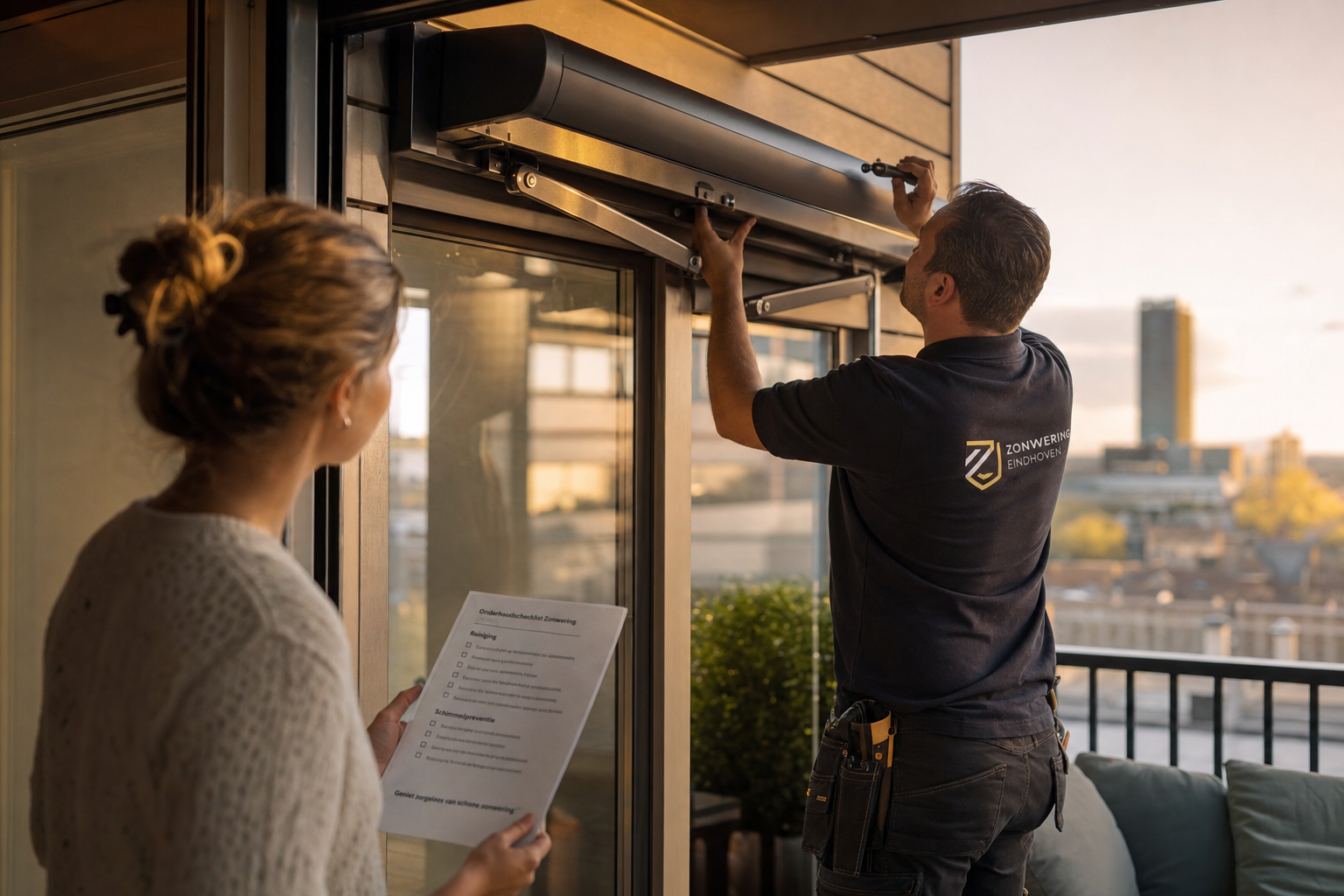 Onderhoud en controle zonwering