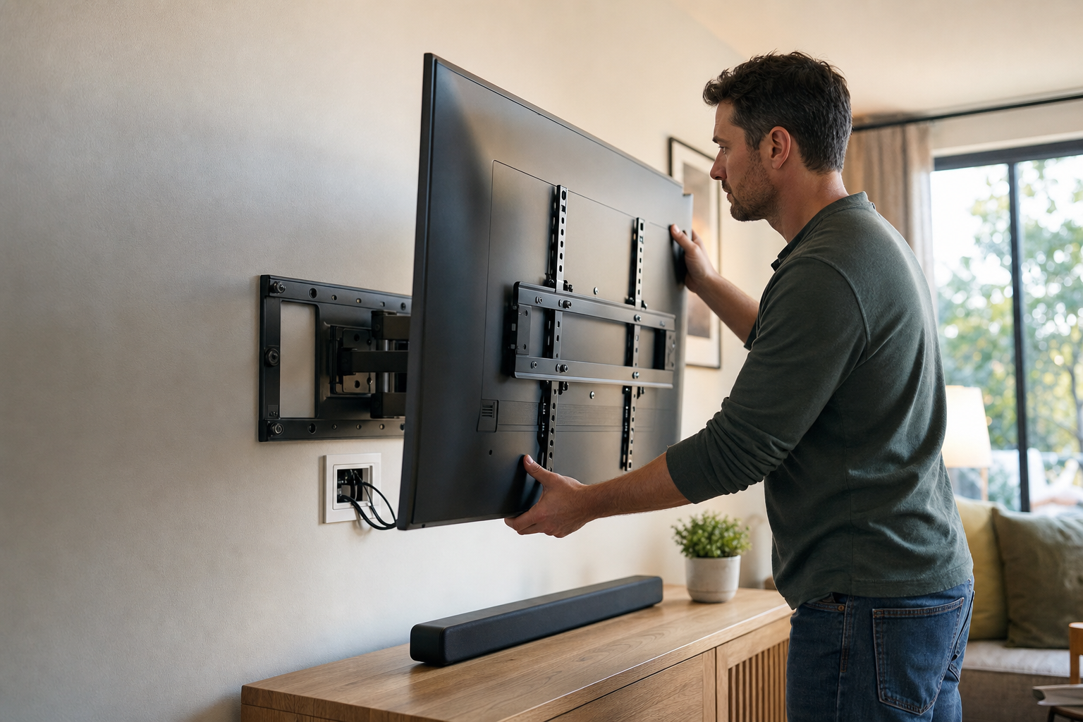 Verschillende soorten TV beugels voor 50 inch televisie